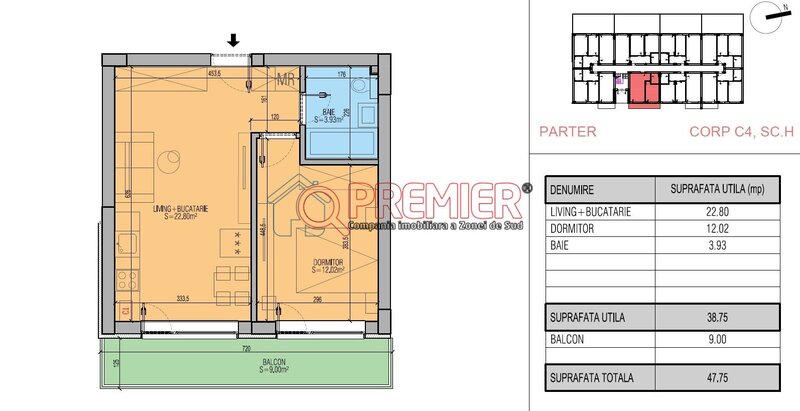 Popesti Leordeni, primarie 2 camere